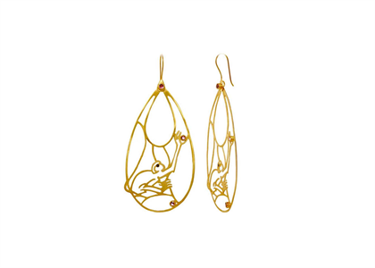 Gold Plated | Animal Earrings